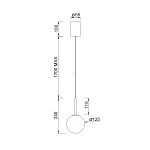 Pendul LED design modern PUEBLA negru MA-8887 171324 universul-luminii.ro