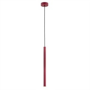 Pendul LED design modern slim Rio rosu 124534 universul-luminii.ro