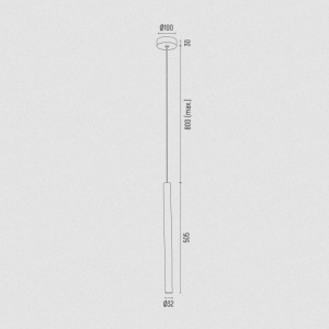 Pendul LED design modern slim Rio verde 124544 universul-luminii.ro