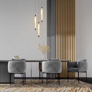 Pendul LED design modern Verticale coniac - Img 3