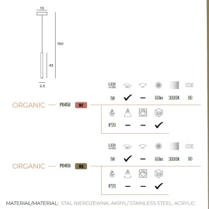 Pendul LED design Premium Class Quality ORGANIC - Img 4