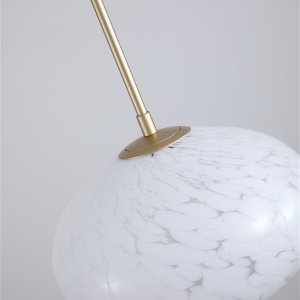 Pendul LED metal auriu sticla decorativa Confetti 623164 universul-luminii.ro