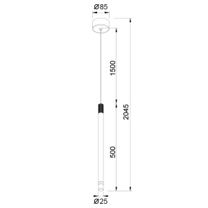 Pendul LED stil minimalist MOANA auriu roze MA-8973 171194 universul-luminii.ro