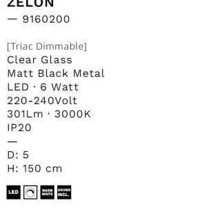 Pendul LED stil modern ZELON - Img 7