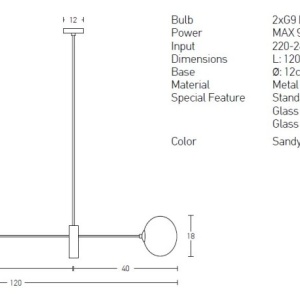 Pendul, Lustra design modern Lucia negru, auriu 118224 universul-luminii.ro