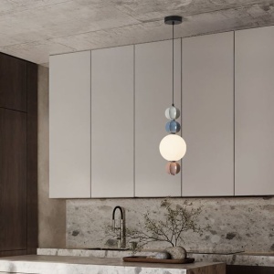 Pendul, Lustra LED cu ceramica multicolora DAZZ