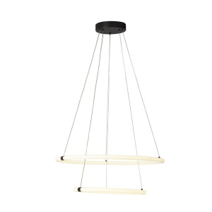 Pendul, Lustra suspendata cu 2 inele, design modern LED, Revolve - Img 4
