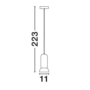 Pendul minimalist ceramica alba PARLO 625054 universul-luminii.ro