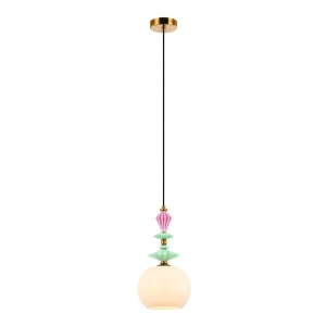 Pendul modern cu elemente ceramice si sticla Mahala