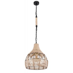 Pendul stil rustic natural HALIA 30cm 96094 universul-luminii.ro