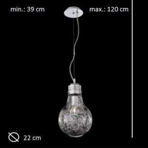 Pendul super modern diametru 20 cm LUCE MAX SP1 Small 033679 - Img 2