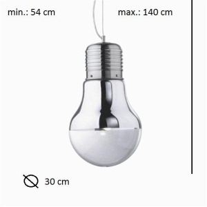 Pendul super modern LUCE SP1 BIG CROMO 026749 - Img 2