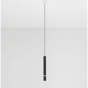 Pendul tub subtire aluminiu negru si alabastru LED NOEMI - Img 8