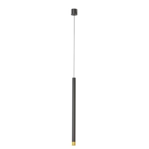 Pendul tubular stil minimalist QI Nero / Gold 50