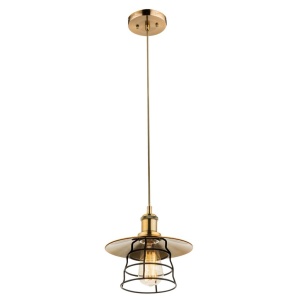 Pendul vintage design industrial style VIEJO diam. 22cm 15086H GL