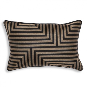 Perna decorativa LUX Spray 60x40cm, negru/ auriu 115070 HZ