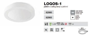 Plafonier baie IP44 Logos-1 62980 52324 universul-luminii.ro