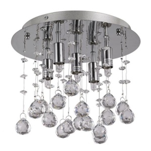 Plafonier cristal Venezian diam. 26cm MOONLIGHT PL5 cromo 094649