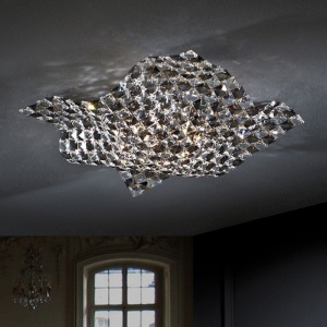 Plafonier modern cristal K9 dim.40x40cm Saten 160563