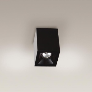 Plafonier, Spot aplicat negru, dim.10x10cm, Led Basic Square C0054 MX