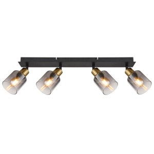 Plafoniera 4L design modern Hollsy negru, auriu - Img 4