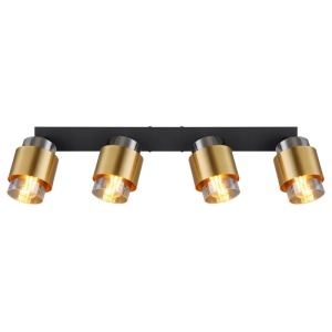 Plafoniera 4L design modern Milley negru, alama 134554 universul-luminii.ro