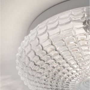 Plafoniera baie moderna 30cm IP44 Clam sticla clara NVL-9738255 76544 universul-luminii.ro