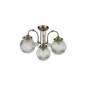 Plafoniera baie vintage metal alama antique IP44 Belvue 3L 630334 universul-luminii.ro