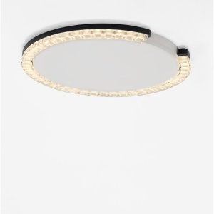 Plafoniera circulara aluminiu negru GREAMY D-46cm 624934 universul-luminii.ro