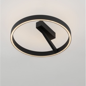 Plafoniera circulara aluminiu negru LED CCT ADALIZ 50cm 632284 universul-luminii.ro
