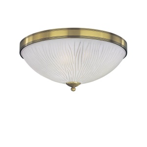 Plafoniera clasica design italian din alama, sticla 5650 RA-PL. 5650/2