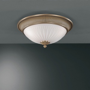 Plafoniera clasica design italian din alama, sticla 9250 RA-PL. 9270/3 102534 universul-luminii.ro