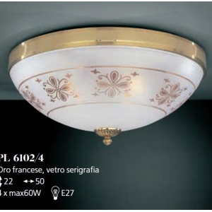 Plafoniera clasica design italian realizat manual 6102 106604 universul-luminii.ro