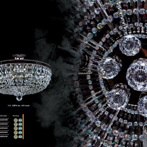 Plafoniera cristal Cristal Bohemia Exclusive diametru 35cm Gerta dia 350 CE 172424 universul-luminii.ro