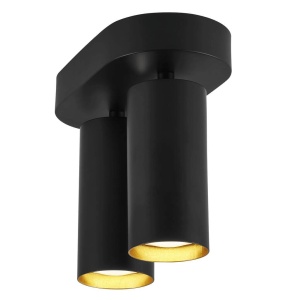 Plafoniera cu 2 spoturi design modern MIMI negru 2120456003 NL 85564 universul-luminii.ro