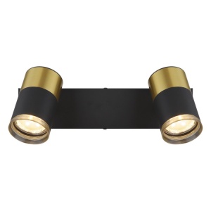 Plafoniera cu 2 Spoturi directionabile BRISBON negru/cupru 236274 universul-luminii.ro