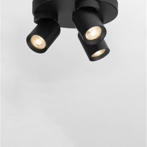 Plafoniera cu 3 spoturi Amecy negru 148814 universul-luminii.ro