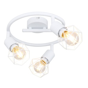 Plafoniera cu 3 spoturi design industrial XARA I alb 23cm 114144 universul-luminii.ro