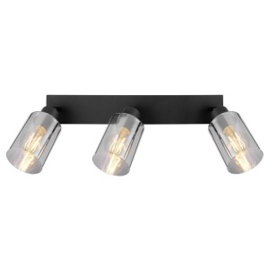 Plafoniera cu 3 spoturi directionabile design modern HADERA negru 210544 universul-luminii.ro