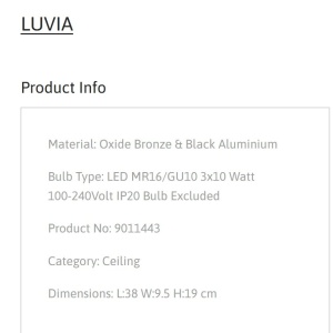 Plafoniera cu 3 Spoturi directionabile LUVIA, NVL-9011443 246624 universul-luminii.ro