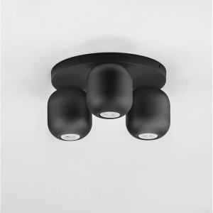 Plafoniera cu 3 spoturi metal negru MARLIN 626044 universul-luminii.ro