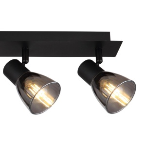 Plafoniera cu 4 spoturi directionabile design modern CLAUDE negru 210684 universul-luminii.ro