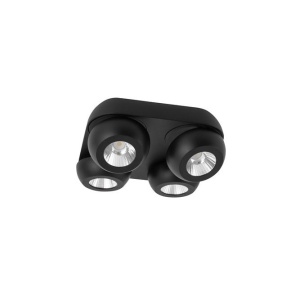 Plafoniera cu 4 spoturi LED directionabile Gon negru NVL-9105103