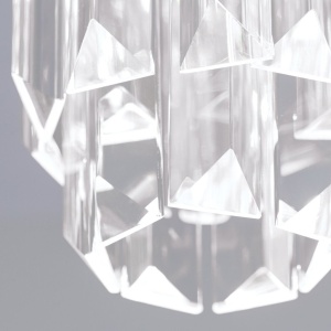 Plafoniera cu cristal K9 design elegant PRISM crom 234684 universul-luminii.ro
