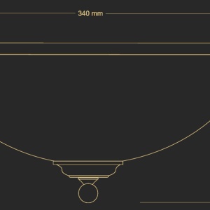 Plafoniera design clasic realizata manual Lido, 34cm 77464 universul-luminii.ro