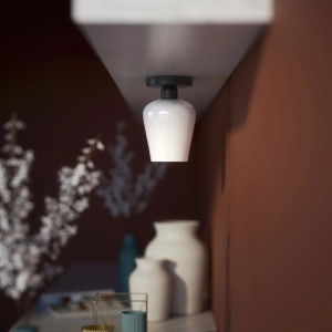 Plafoniera design italian din alama si sticla Talis - Img 12