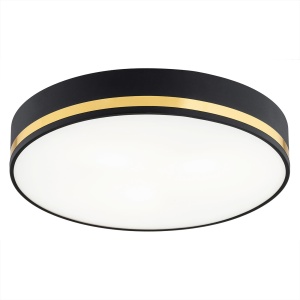 Plafoniera design modern AMORE negru, diametru 25cm