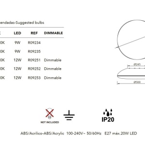 Plafoniera design modern KAZZ 6L neagra 132224 universul-luminii.ro