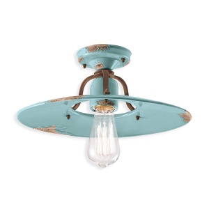 Plafoniera design retro realizata manual din ceramica COUNTRY, 40cm 216644 universul-luminii.ro