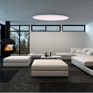 Plafoniera dimabila cu iluminat LED si telecomanda Pesaro 35x80cm 1295323 NV 180324 universul-luminii.ro